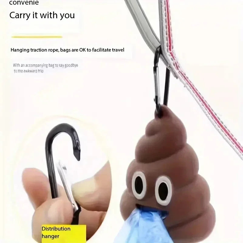 Creative Poop Shaped Pet Poop Waste Bag Dispenser