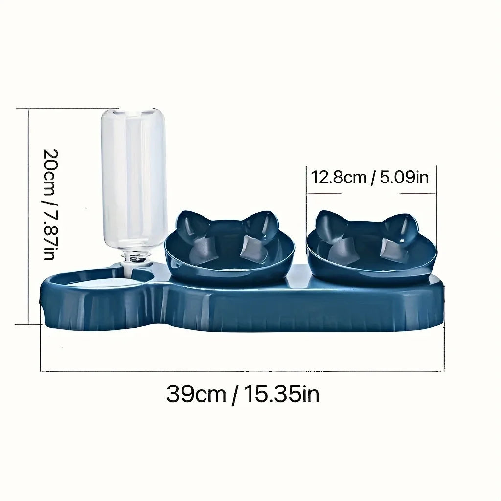 3 In 1 Pet Bowls With Water Feeder