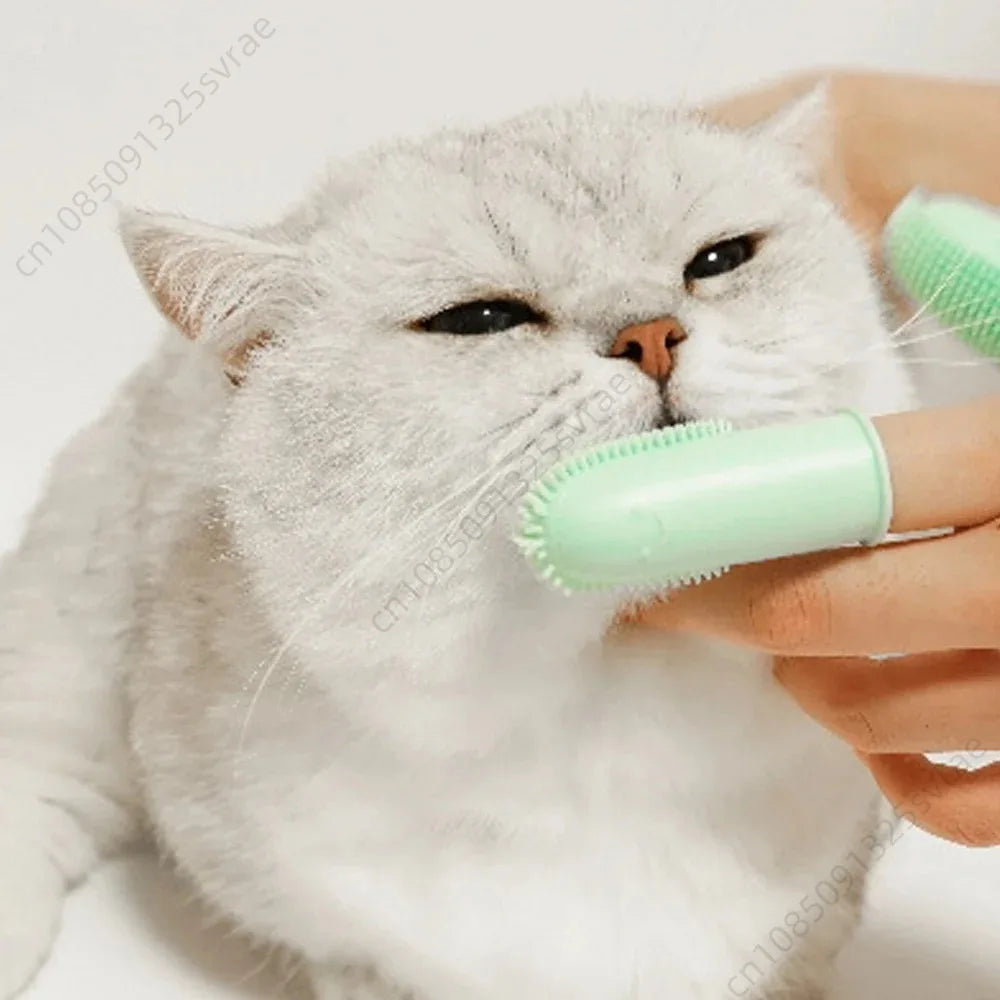 Dog Soft Double Finger Toothbrush