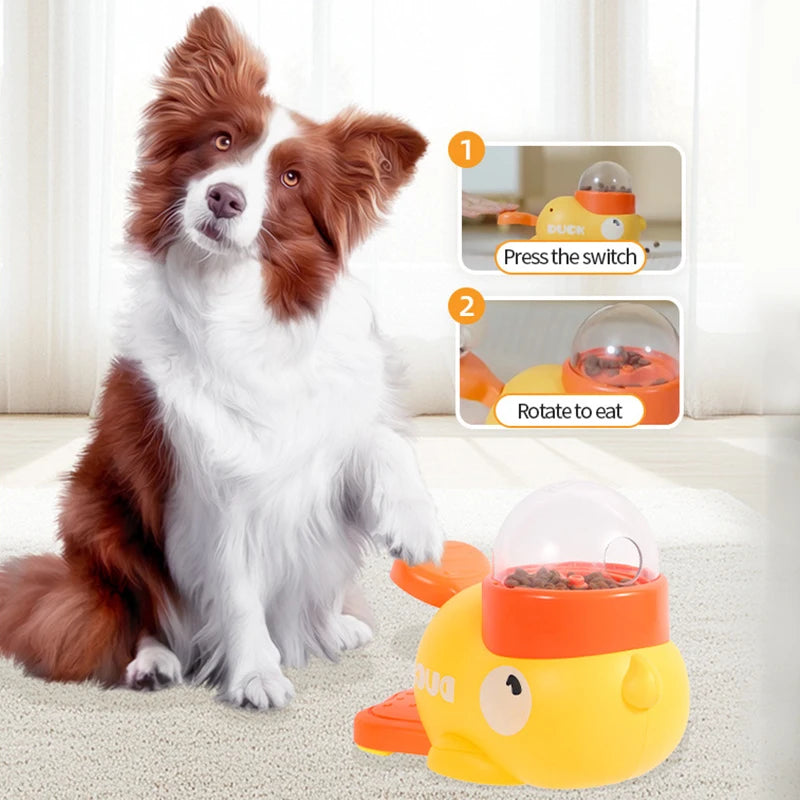 Yellow Duck Pet Feeder