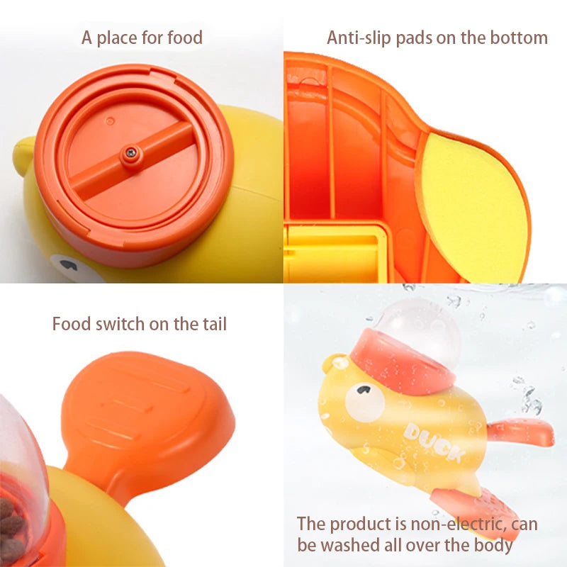 Yellow Duck Pet Feeder