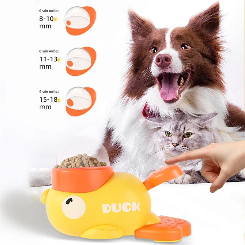 Yellow Duck Pet Feeder