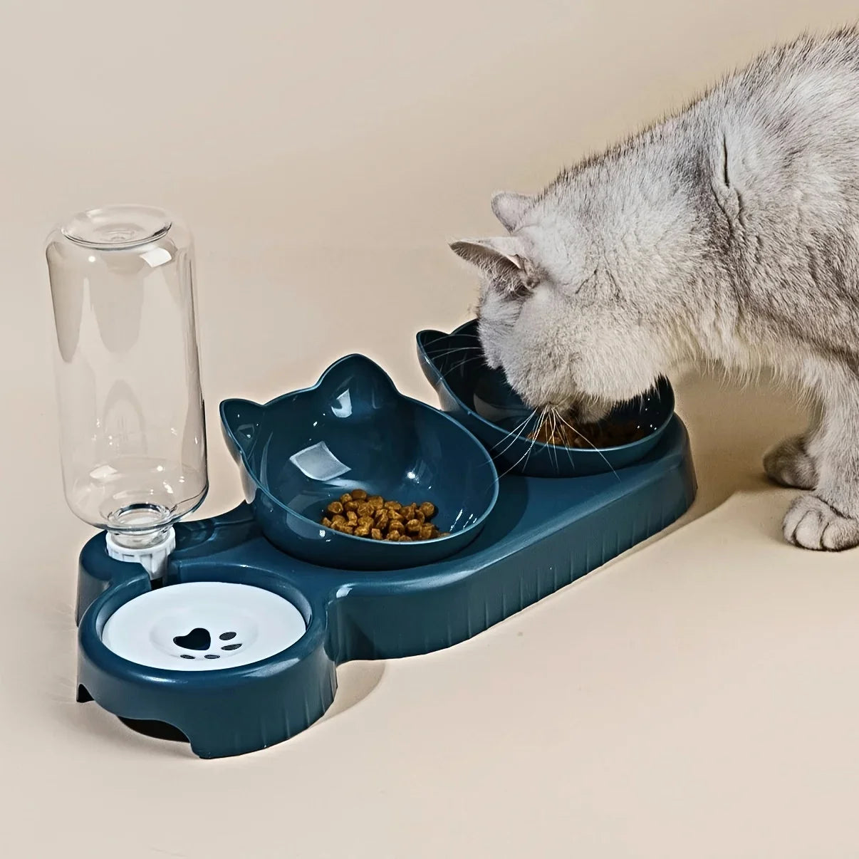 3 In 1 Pet Bowls With Water Feeder