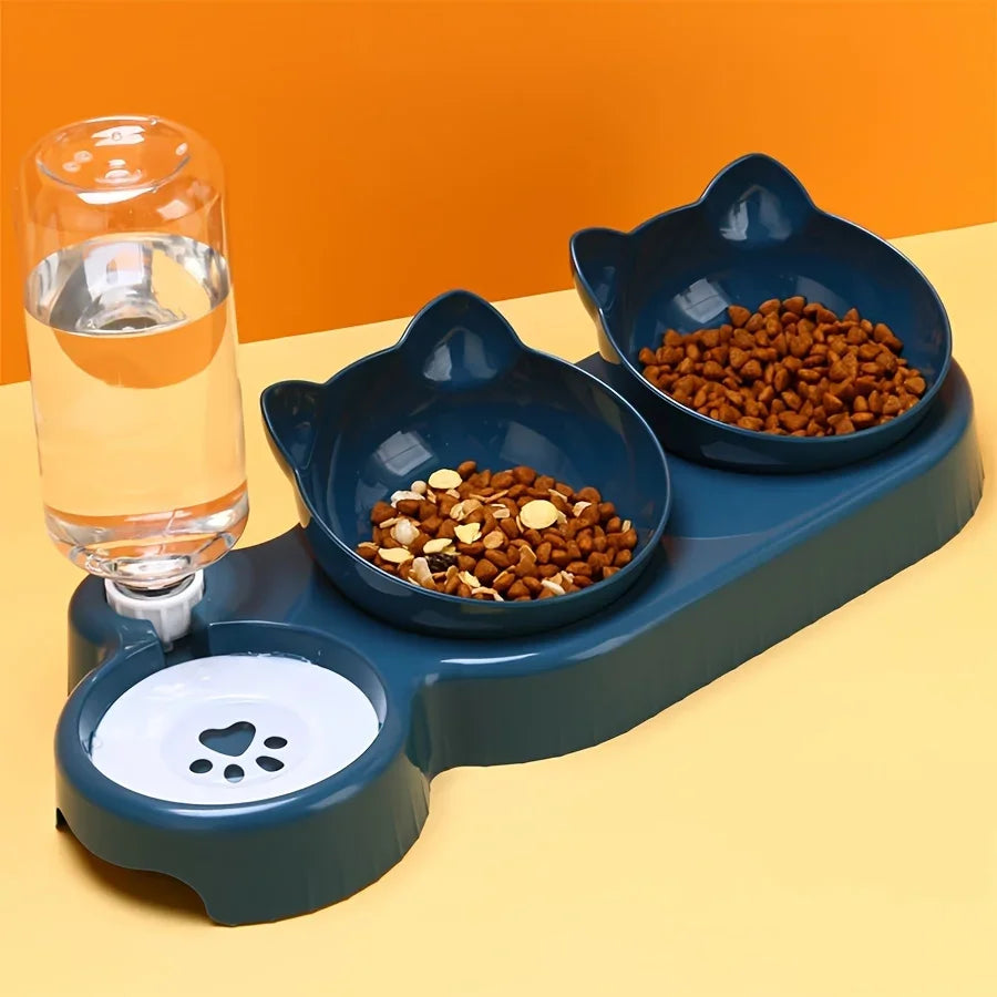3 In 1 Pet Bowls With Water Feeder