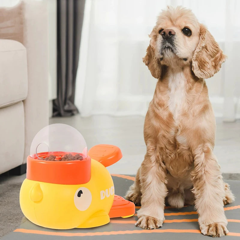 Yellow Duck Pet Feeder